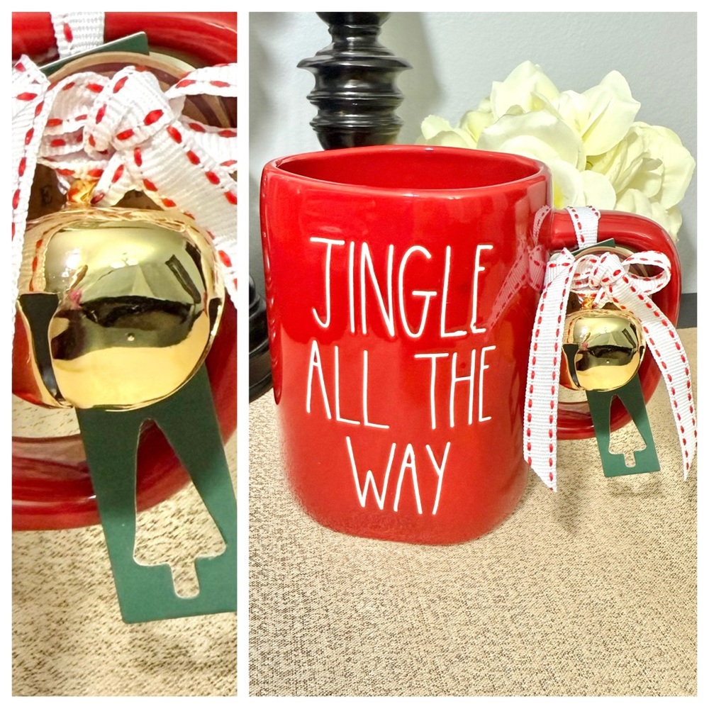 NWT Rae Dunn JINGLE ALL THE WAY Ceramic Mug